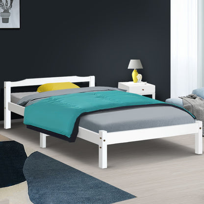 Lexi King Single Bed Frame - White