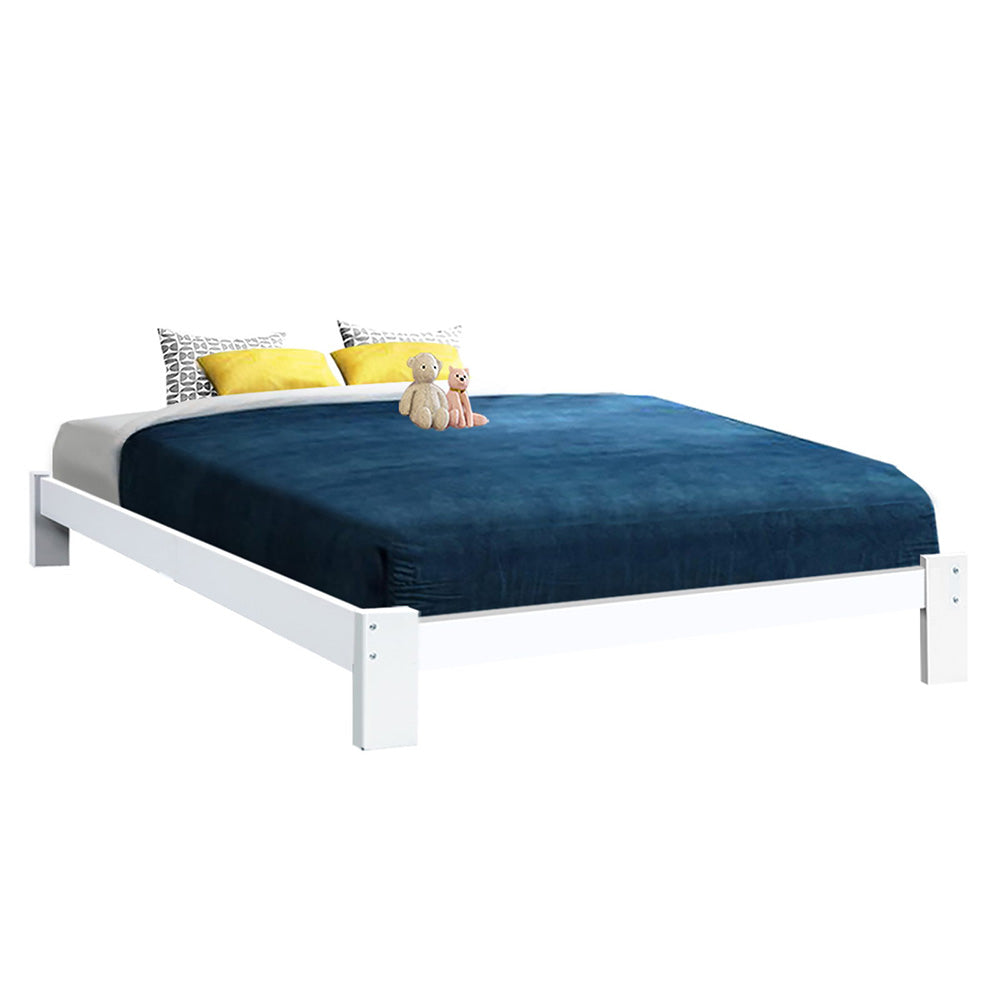 Jade Queen Bed Frame - White