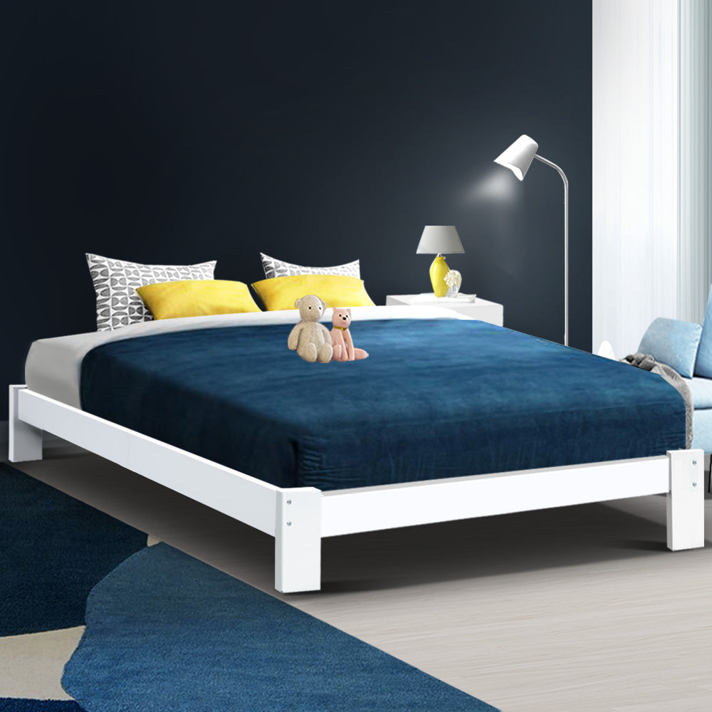 Jade Queen Bed Frame - White