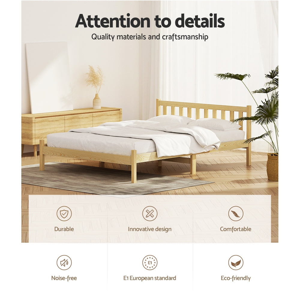 Sofie Double Bed Frame - Oak