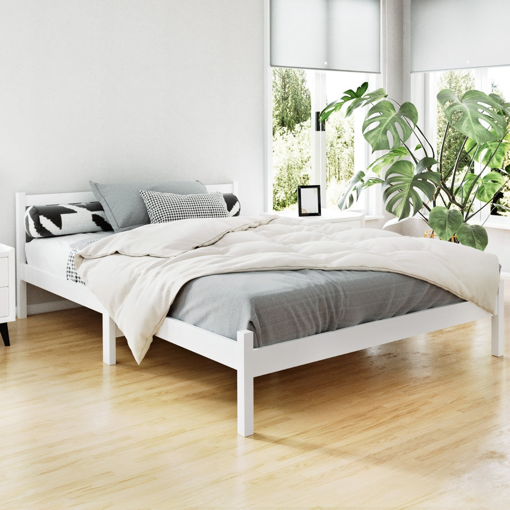 Sofie Double Bed Frame - White