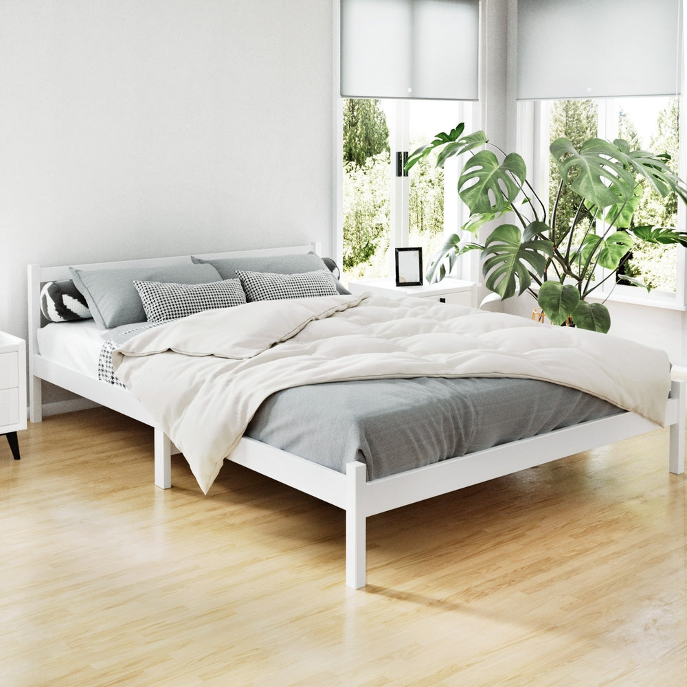 Sofie Queen Bed Frame - White