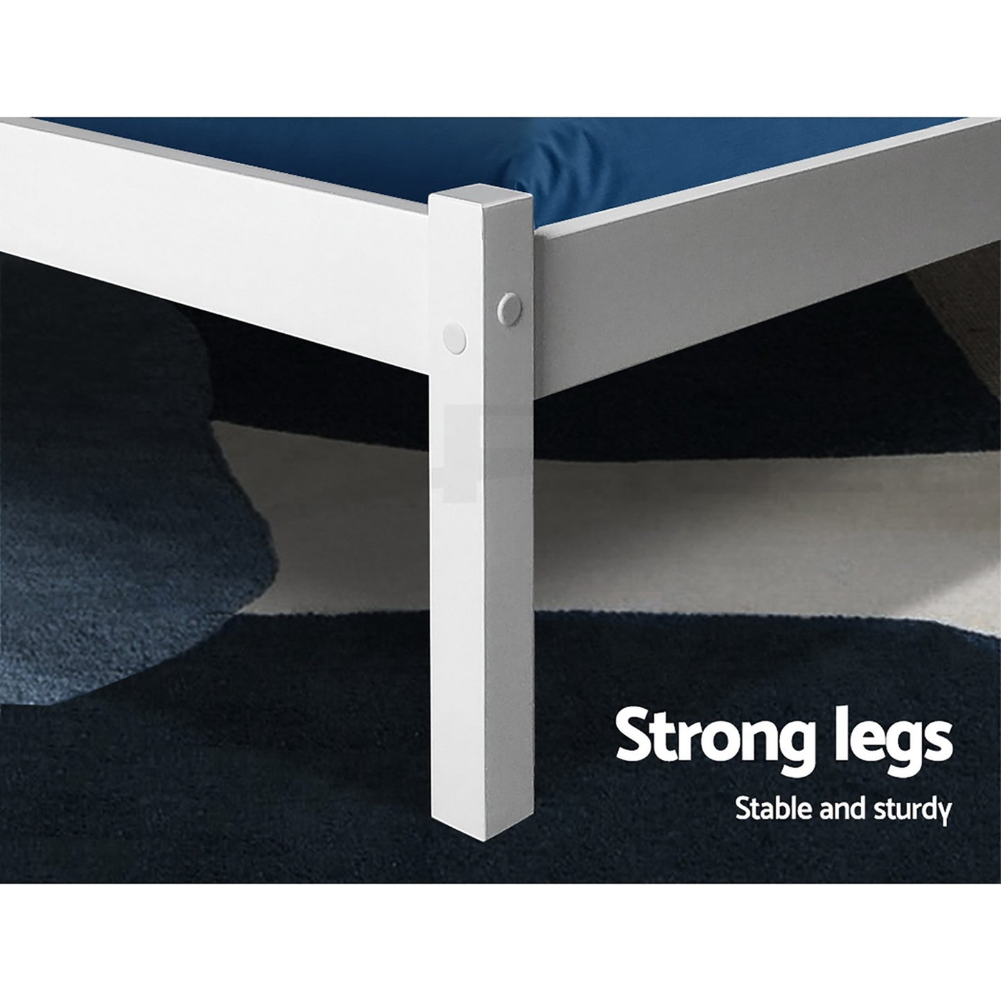 Sofie Queen Bed Frame - White