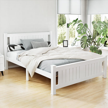 Rio Double Bed Frame - White