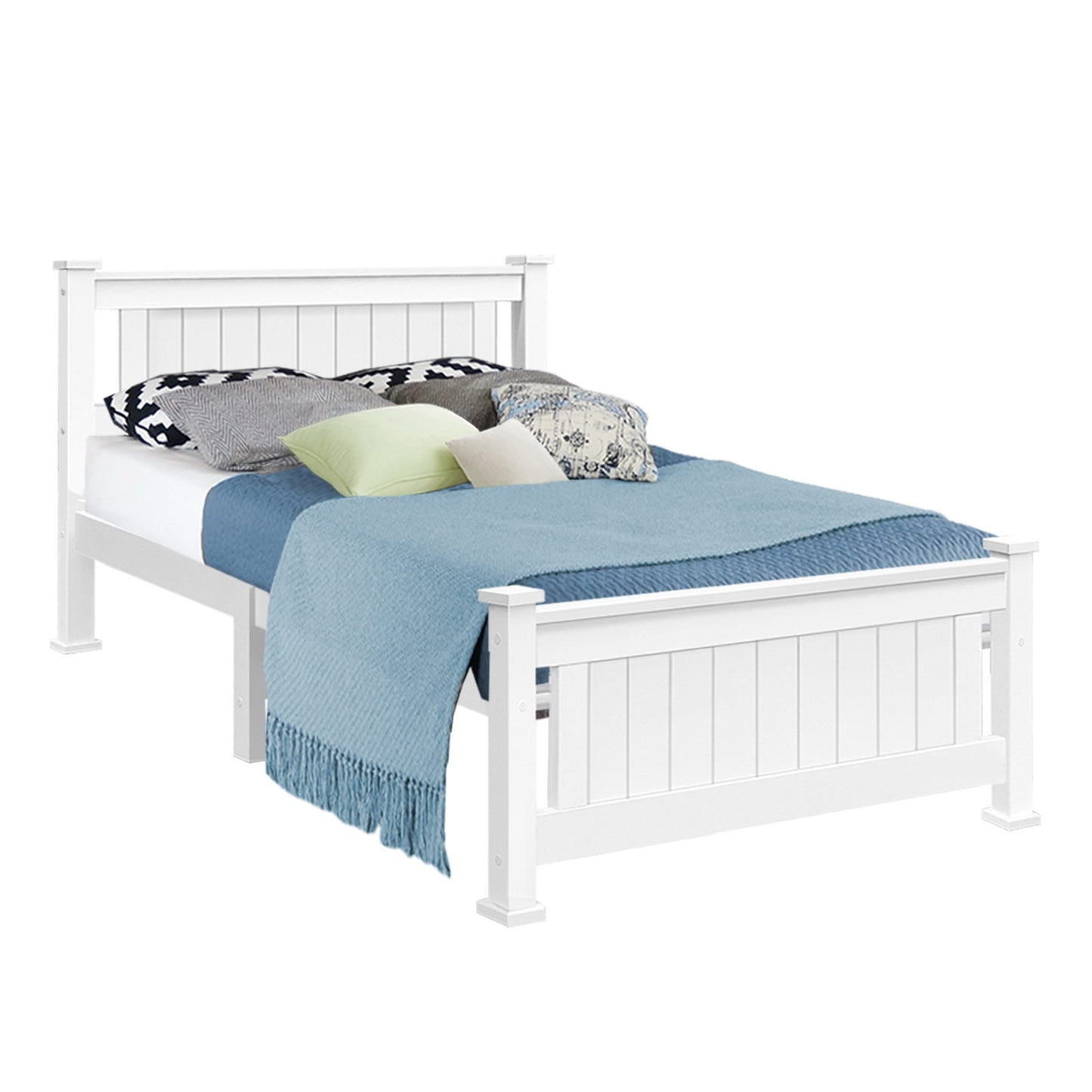 Rio King Single Bed Frame - White