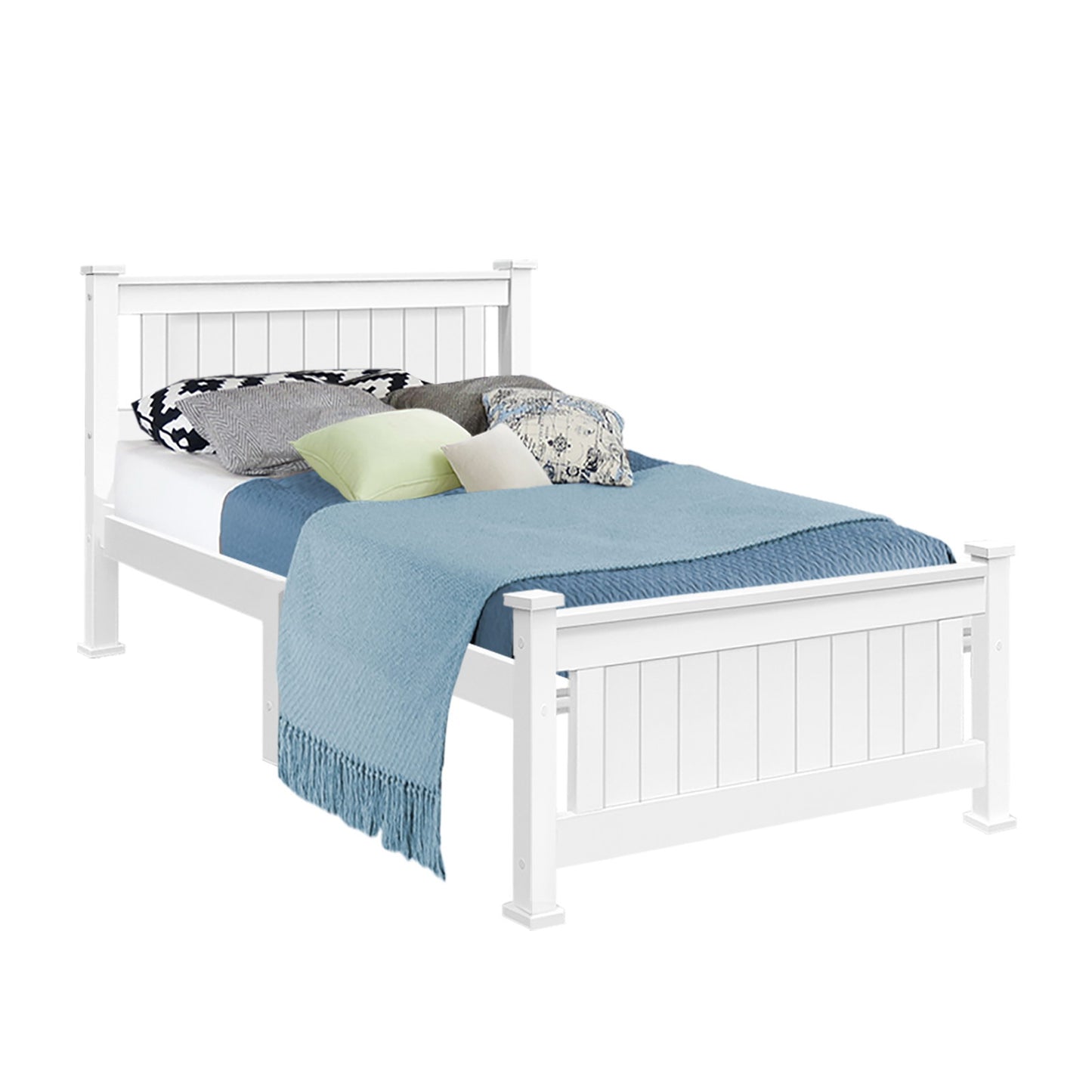 Rio Single Bed Frame - White