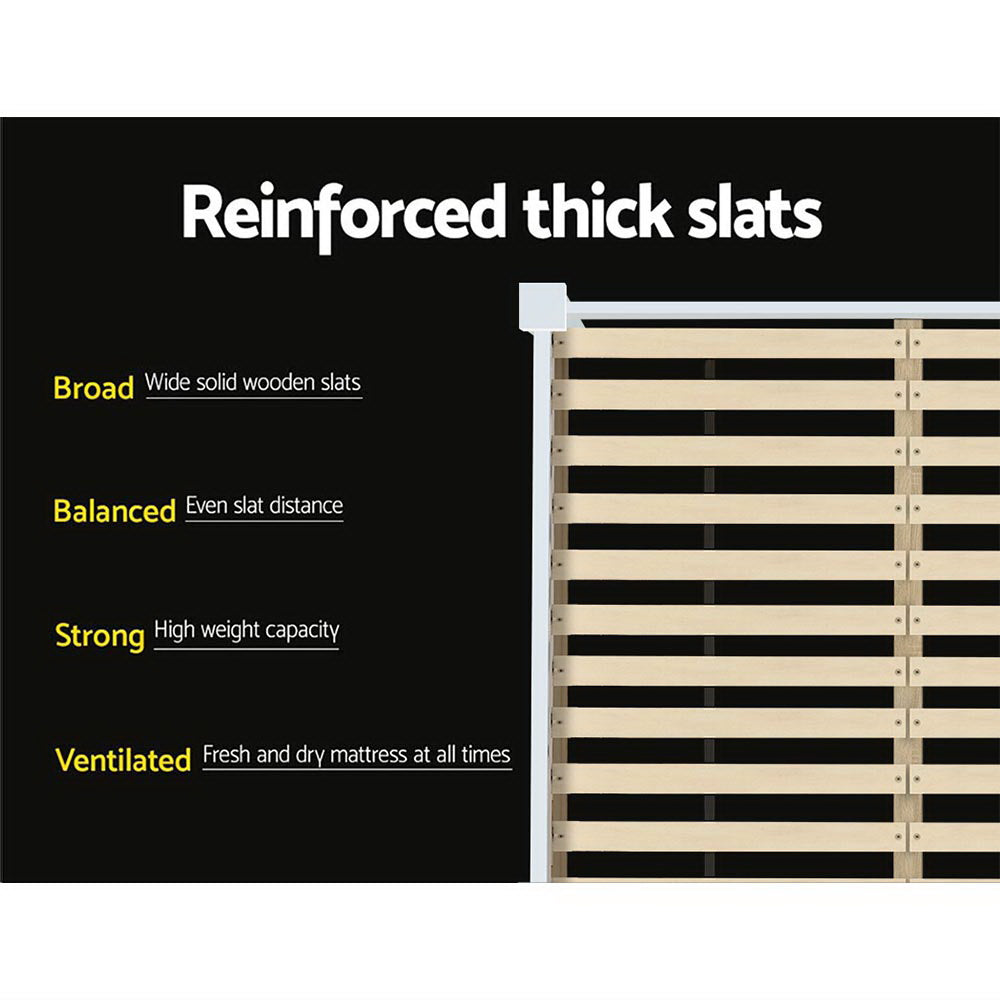 Pony Double Bed Frame - White