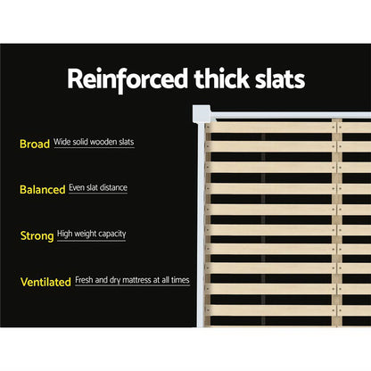 Pony Double Bed Frame - White