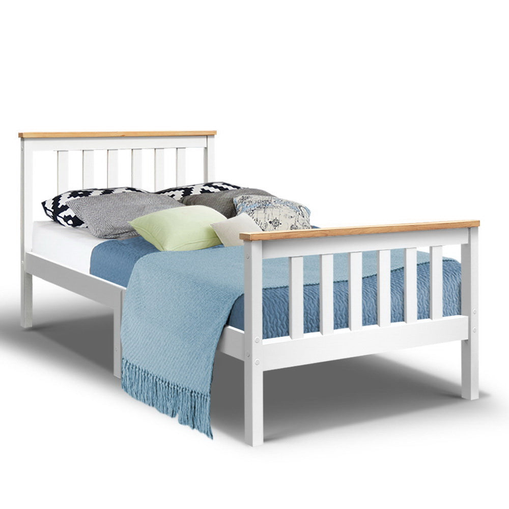Pony Single Bed Frame - White