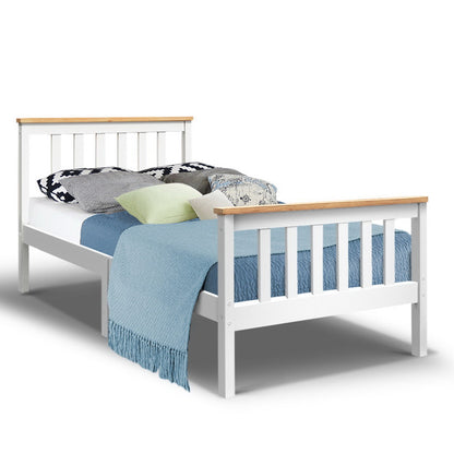 Pony Single Bed Frame - White