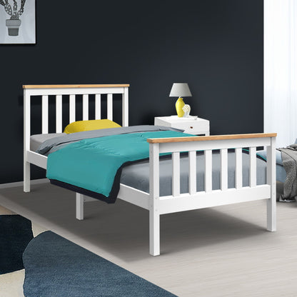 Pony Single Bed Frame - White