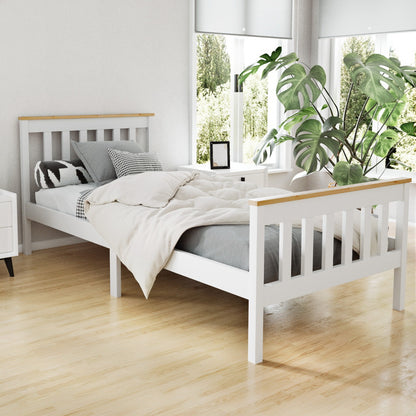 Pony Single Bed Frame - White