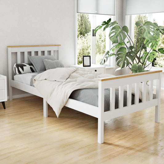 Pony Single Bed Frame - White