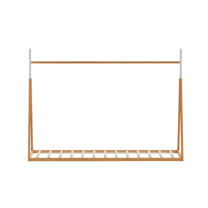 Enid Wooden Kids House Bed Frame - Oak