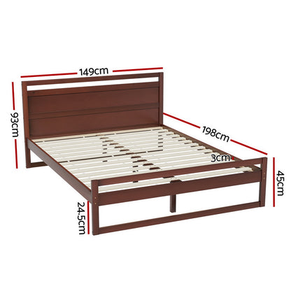 Witton Double Bed Frame - Walnut