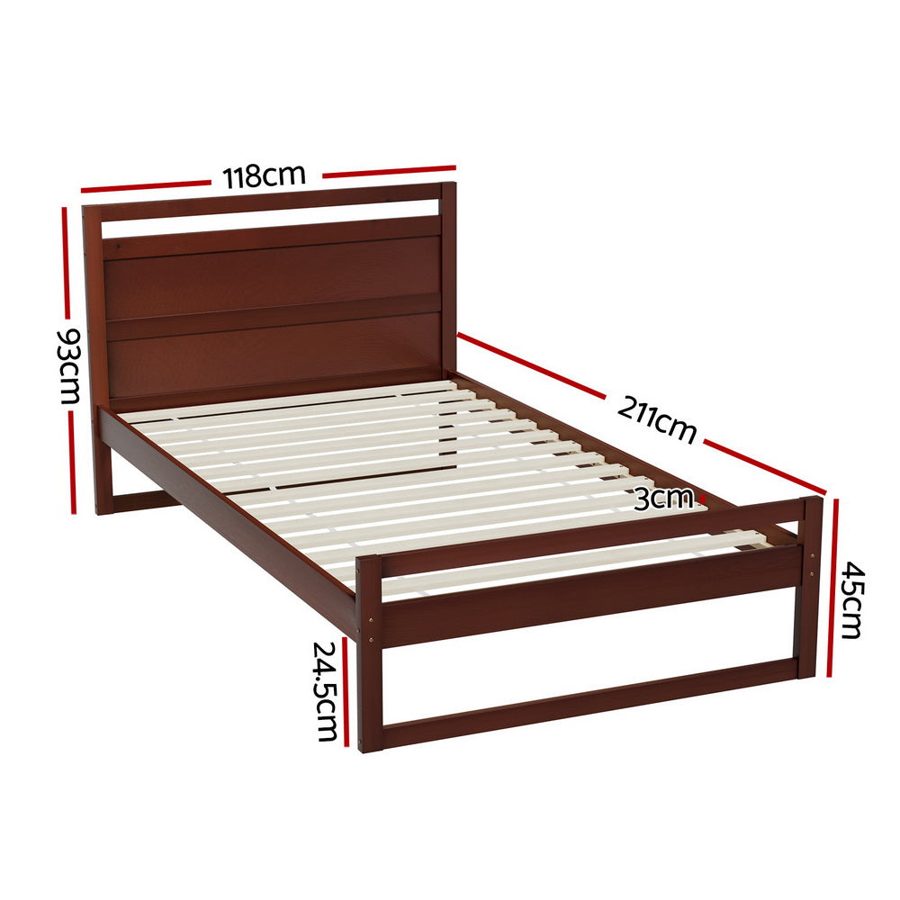 Witton King Single Bed Frame - Walnut