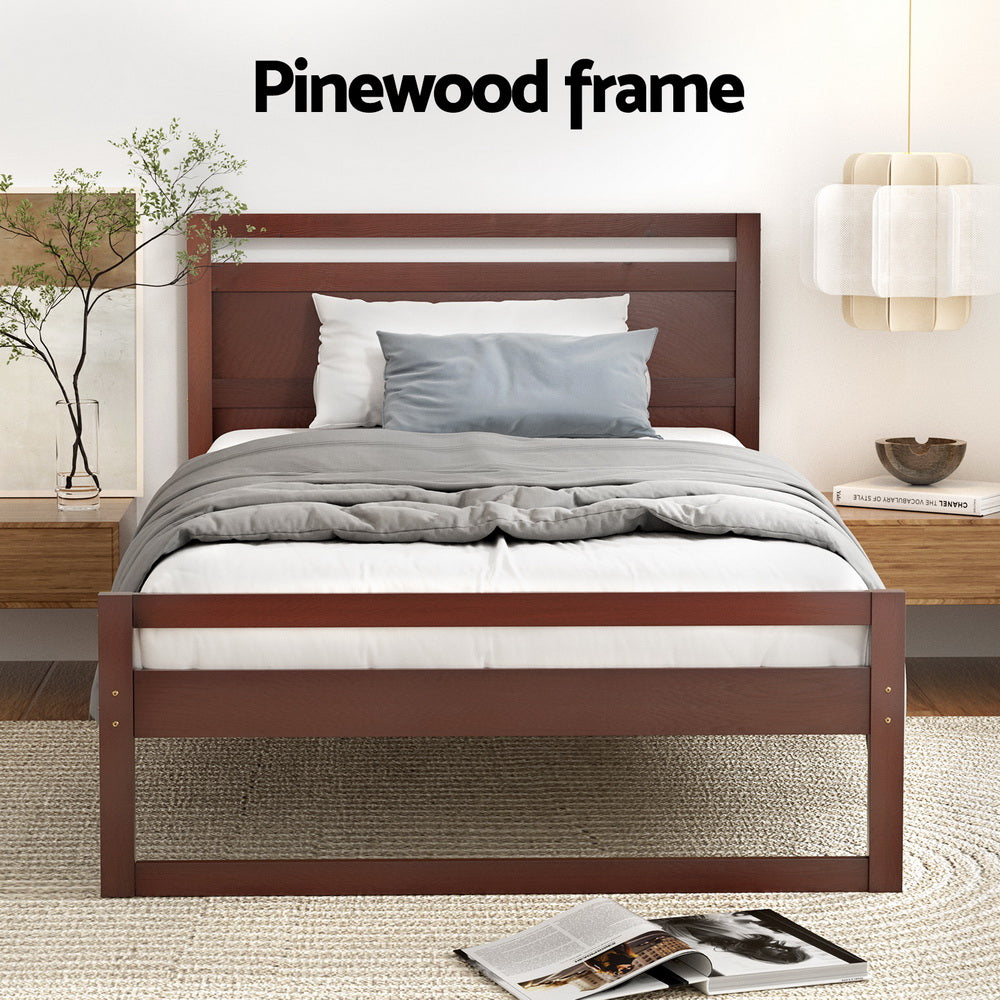 Witton King Single Bed Frame - Walnut