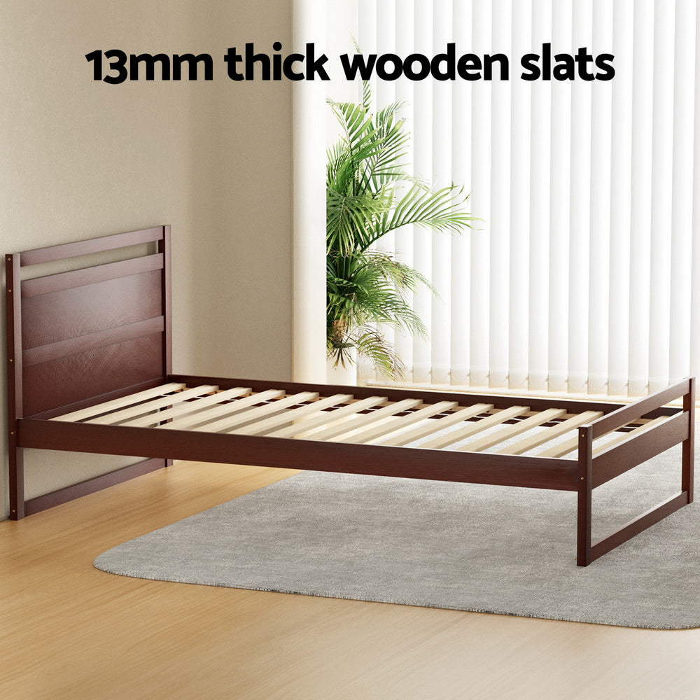 Witton King Single Bed Frame - Walnut