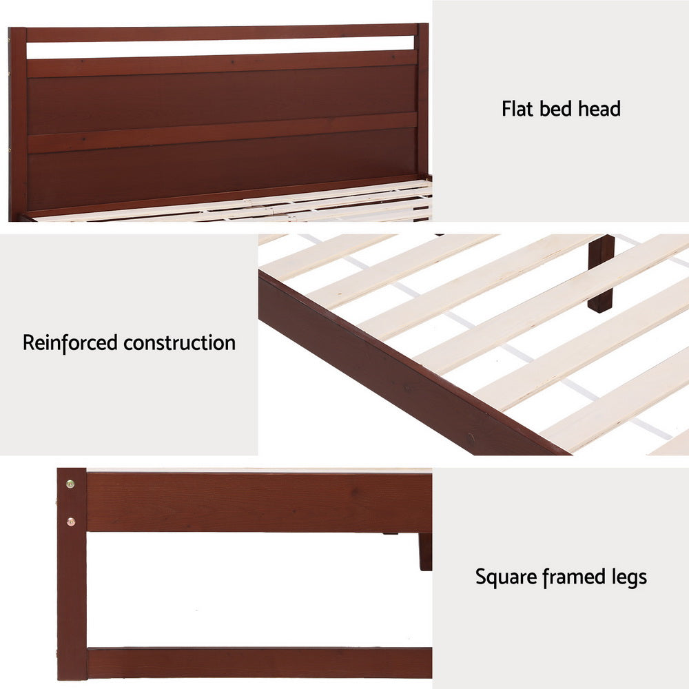 Witton King Single Bed Frame - Walnut