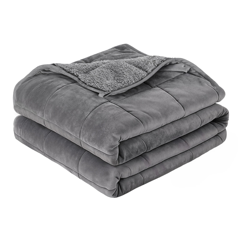 Calming Weighted Blanket  5.5KG  - Grey Sherpa