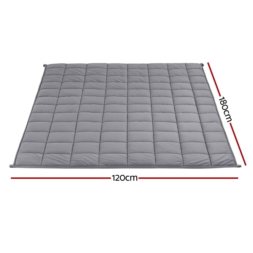 Calming Weighted Blanket  5.5KG  - Grey Sherpa