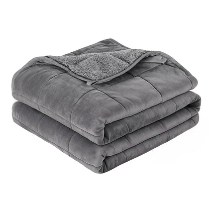 Weighted Blanket 11KG - Grey Sherpa