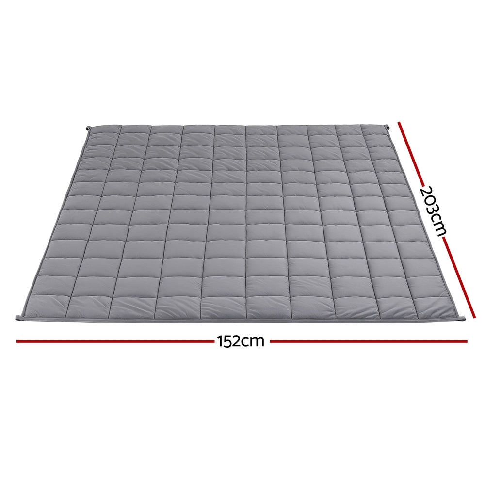 Weighted Blanket 11KG - Grey Sherpa