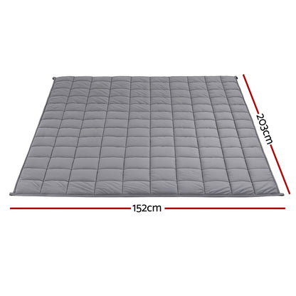Weighted Blanket 11KG - Grey Sherpa