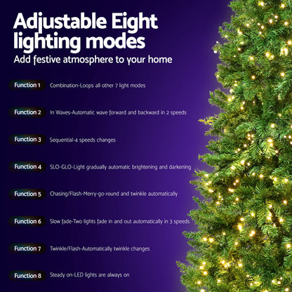 Christmas Tree 1.8m LED Xmas Tree Decorations 874 Tips