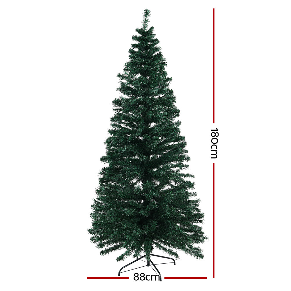 1.8m Christmas Tree Optic Fibre LED Xmas tree 300 Tips