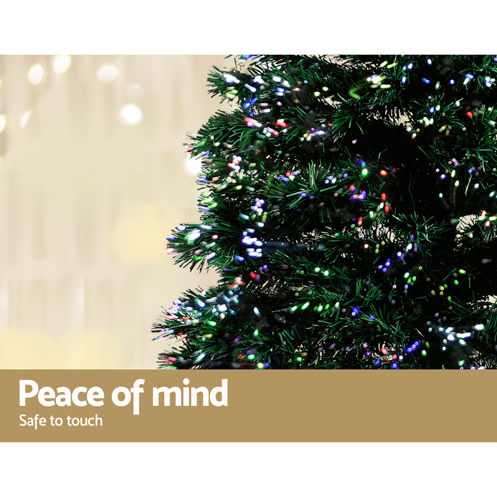 1.8m Christmas Tree Optic Fibre LED Xmas tree 300 Tips