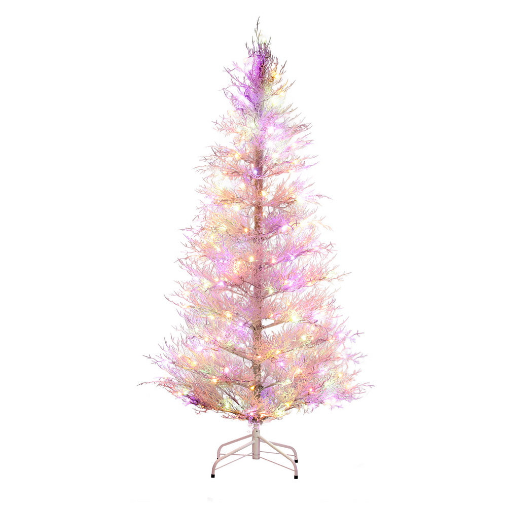 1.8M LED Christmas Tree 8 Modes Adjustable Multi Color Light Snowy
