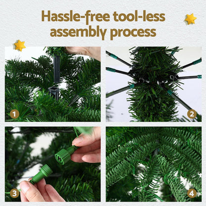 Christmas Tree 2.1M LED Sparse Xmas Tree 860 Tips Party Decoration