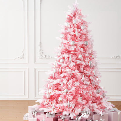 Christmas Tree 1.8m Pink Xmas Tree Snowy Party Decor 810 Tips