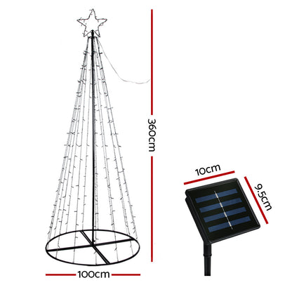 3.6M Christmas Tree LED Solar Warm