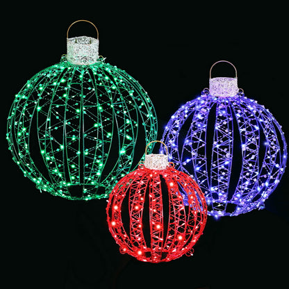 Christmas Lights 320 LED Fairy Light 3pcs Ball Decorations Set