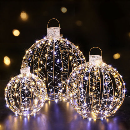 3 PCS Christmas Lights 360 LED Fairy Light Ball Decorations
