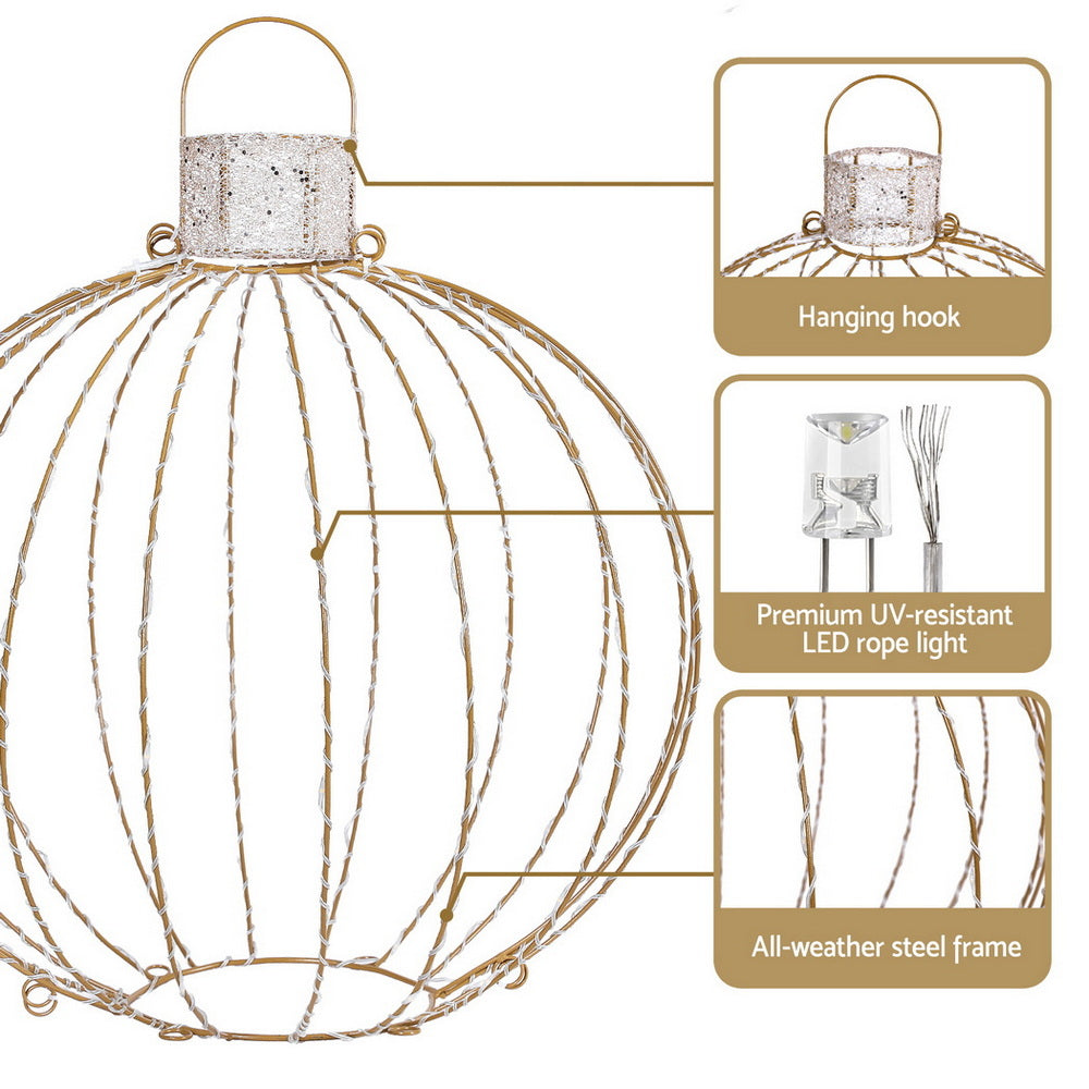 Christmas Lights 320 LED Fairy Light 3pcs Ball Decorations Set