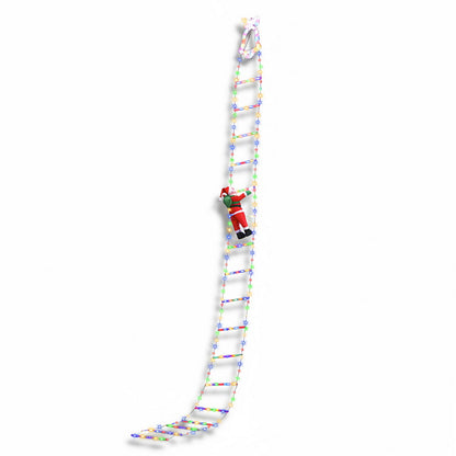 3.5M Christmas Lights 300 LED Ladder Light with Santa Claus Decor