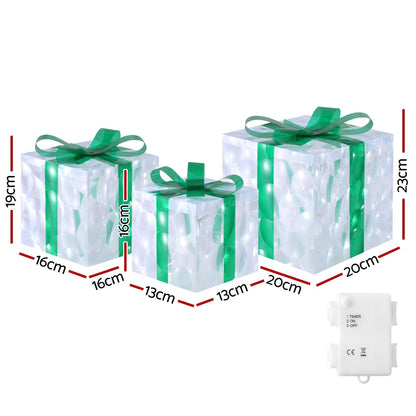 3 PCS Christmas Lights 70 LED Fairy Light Gift Box