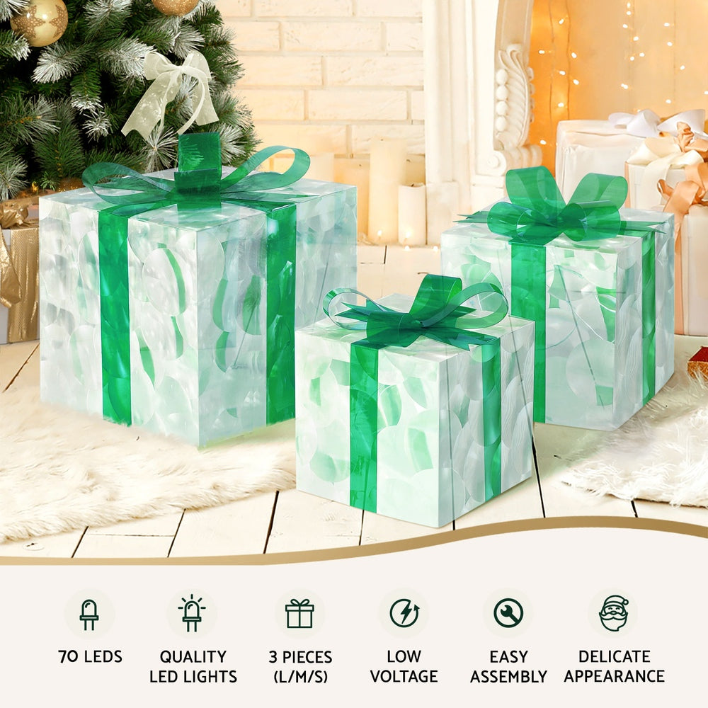 3 PCS Christmas Lights 70 LED Fairy Light Gift Box