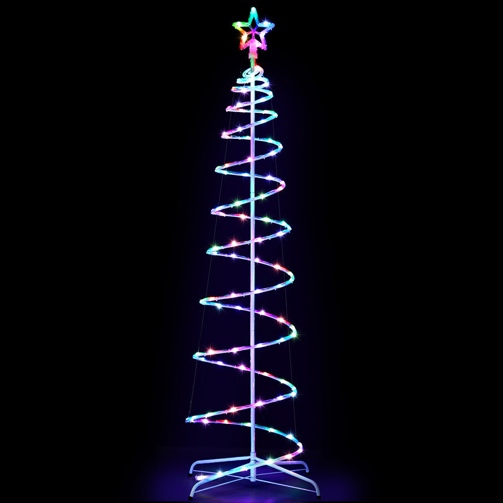 Christmas Tree 1.8m 100 RGB LED Rope Lights Xmas Trees Decoration